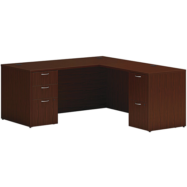 Mod Double Pedestal Desk Bundle, 66