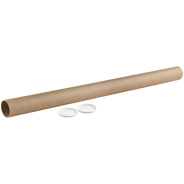 4 x 60 Kraft Heavy-Duty Mailing Tubes with Caps