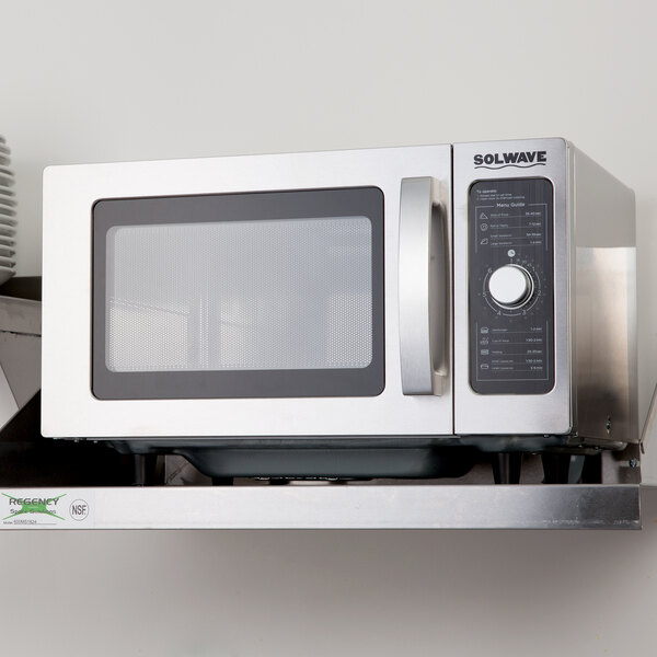 Commercial Microwave Reviews Comparison 1000w Solwave Stainless Steel Commercial Microwave With Dial Control 120v