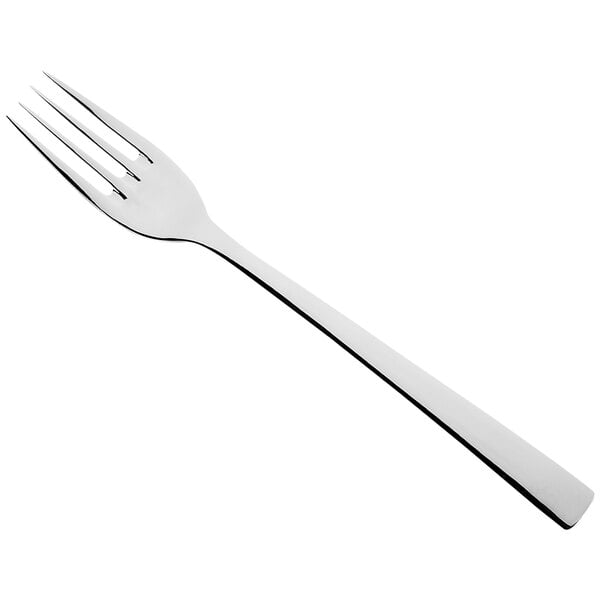 A Sola stainless steel table fork with a silver handle.