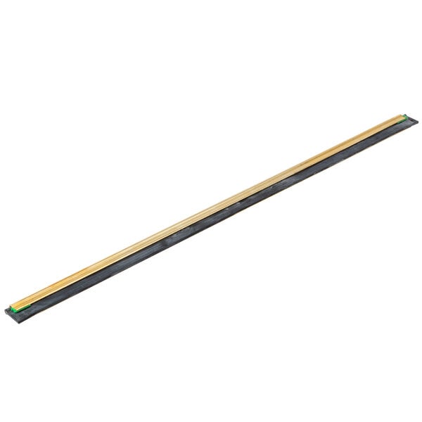 An 18" metal bar with a black rubber strip on one end and a black and gold Unger label.