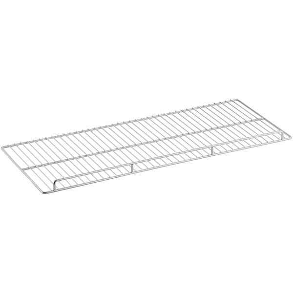 A metal rack for a ServIt heated display case on a white background.