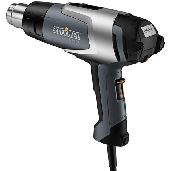 A Steinel heat gun with a black and grey handle.