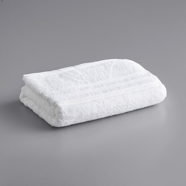 Welspun Hygrocotton 27 x 54 White Cotton Poly Bath Towel 17 lb. 36 Case