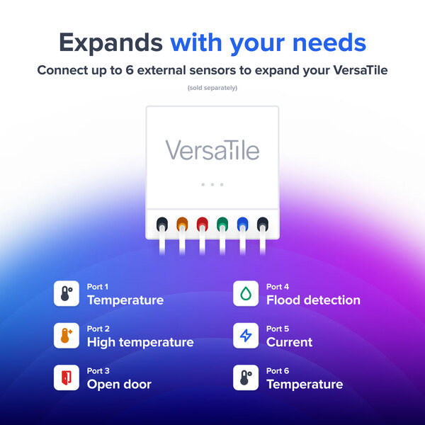 A VersaTile remote temperature and humidity monitoring device.