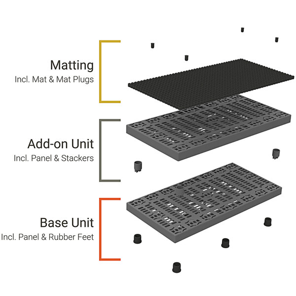 An SPC Industrial Add-A-Level stackable work platform.