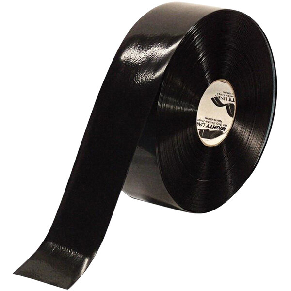 A roll of Mighty Line black safety tape.