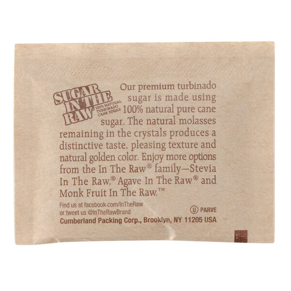 Sugar In The Raw Packets 1200/Case staurantStore