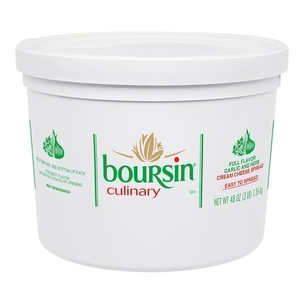Boursin Garlic and Fine Herb Gournay Cheese 3 lb. - 3/Case