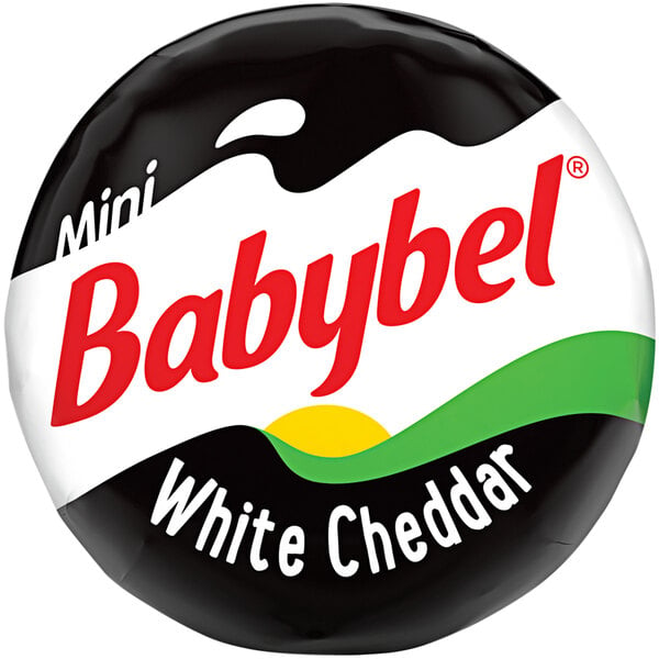 Babybel 0.71 oz. White Cheddar Mini Cheese - 30/Case