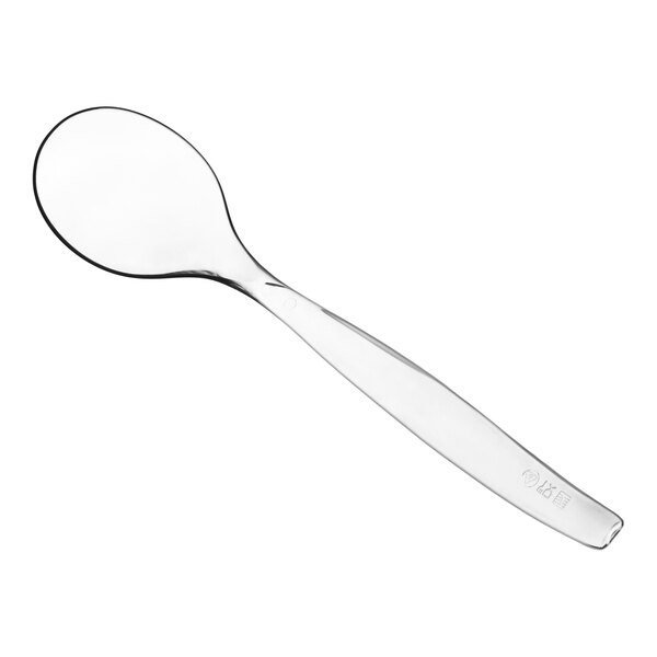 Sabert UCL72S 10" Clear Disposable Plastic Serving Spoon - 72/Case