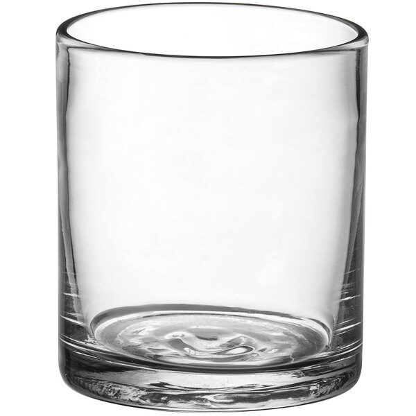 An Acopa Pangea clear glass tumbler.