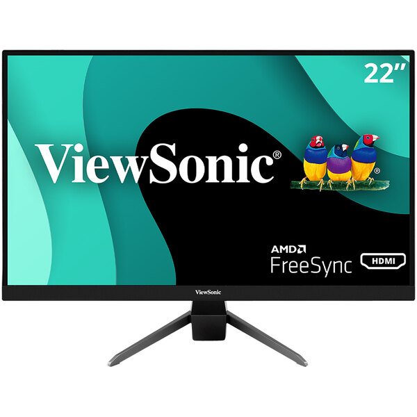 A ViewSonic computer monitor with a logo on it.