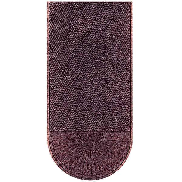 A maroon WaterHog Eco Grand entrance mat with a diamond pattern.