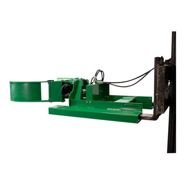 A green Valley Craft Lift truck attachment with black cables.