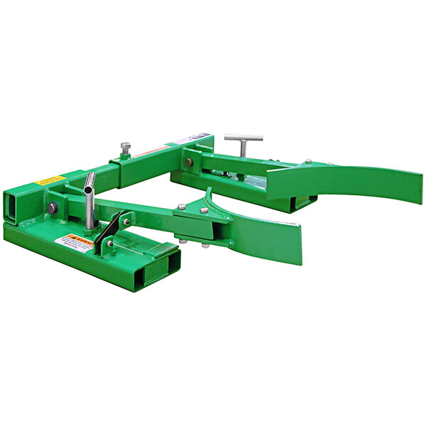 A green metal Valley Craft forklift attachment with metal parts.