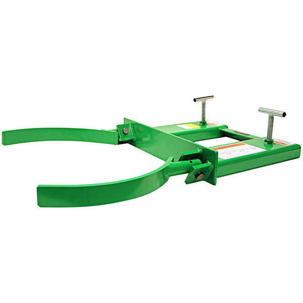 A green Valley Craft steel forklift attachment with two handles.