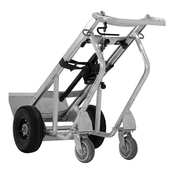A silver Valley Craft hand truck with black wheels and a handle.