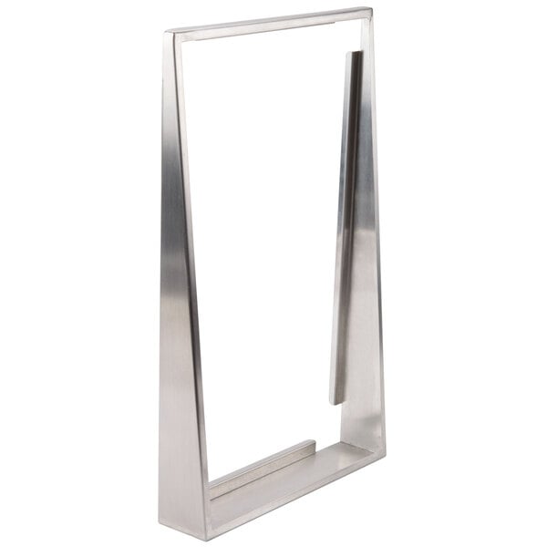 A metal frame with a square shape on it.