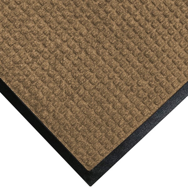 A medium brown WaterHog Classic mat with a black rubber border.