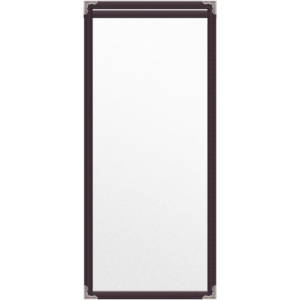 A white rectangular object with a black border.