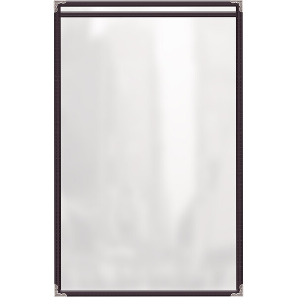 A white rectangular object with black lines.