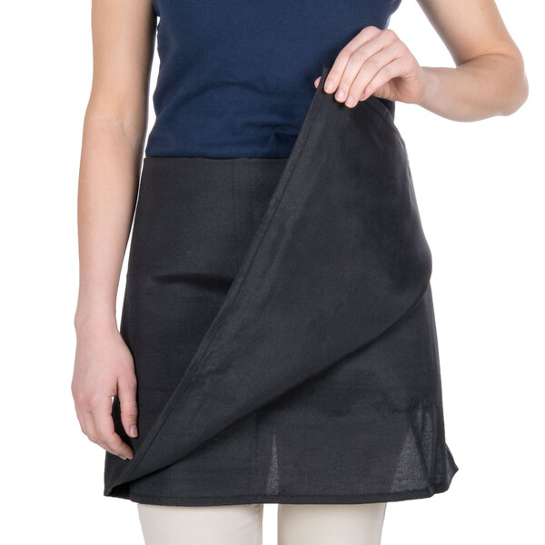 Choice Black 4 Way Waist Apron 17 X 36 