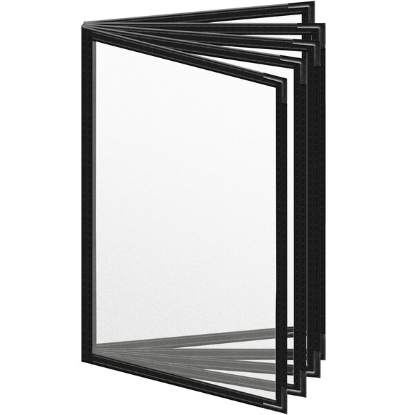 A white rectangular object with black corners.