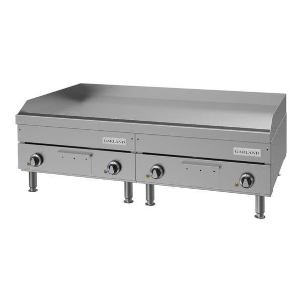 Garland E24-48G 48" Heavy-Duty Electric Countertop Griddle - 240V, 1 Phase, 16 kW