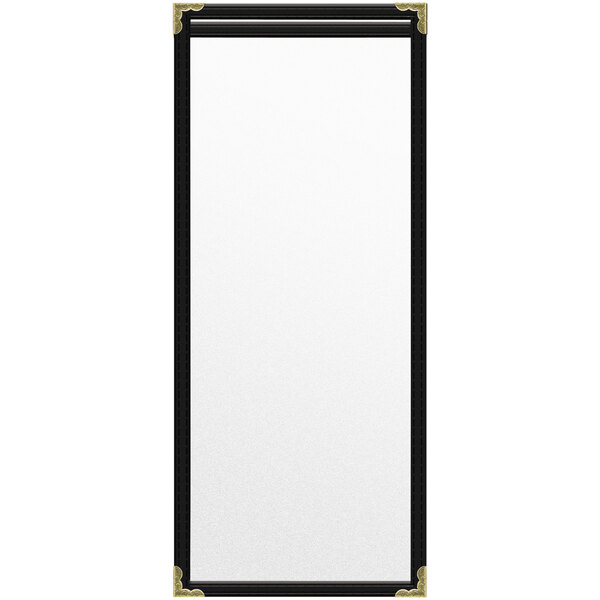 A white rectangular object with black edges.