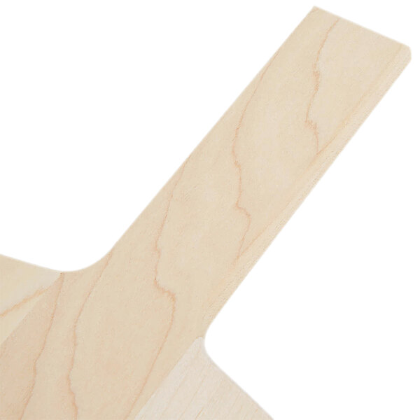 An American Metalcraft wood serving peel with a wood board.