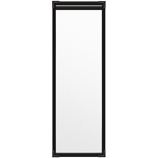 A white rectangular object with black edges.