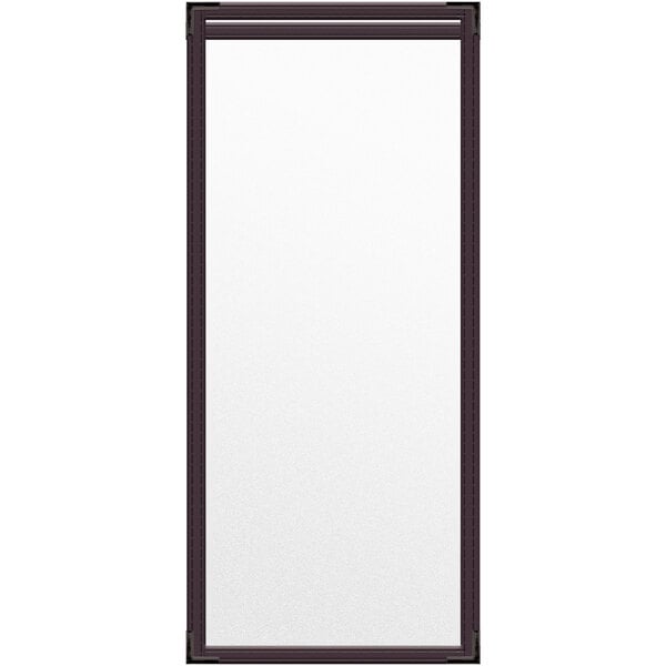 A white rectangular object with a black frame.