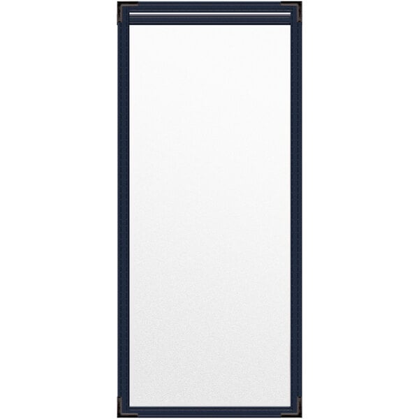 A white rectangular object with a black border.