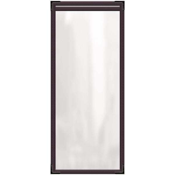 A white rectangular object with a black frame.