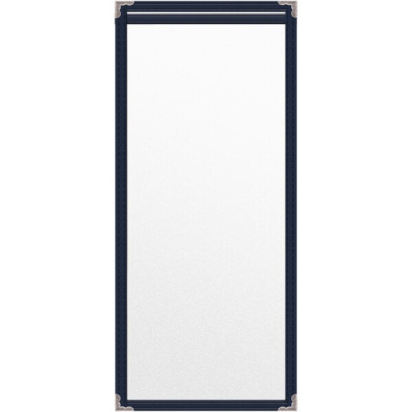 A white rectangular object with a black border.