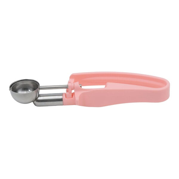 Vollrath 47402 Jacob's Pride® #60 Pink Squeeze Handle Disher - 0.54 oz.