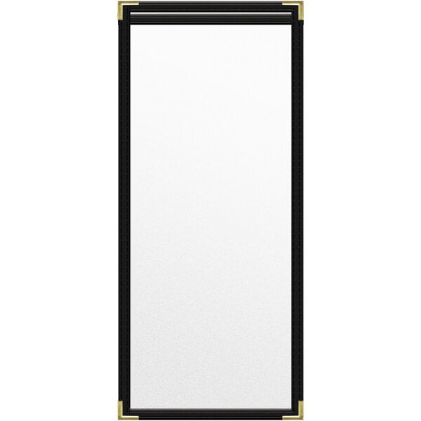 A white rectangular object with black edges.