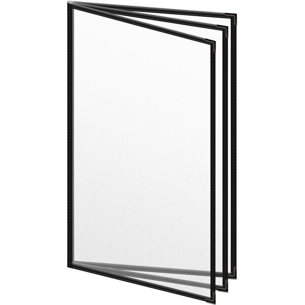 A white rectangular object with black edges.