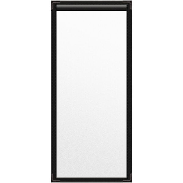 A white rectangular object with black edges.