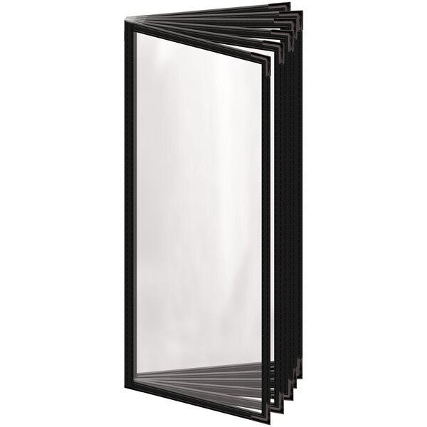 A black rectangular H. Risch, Inc. menu cover with a white background.