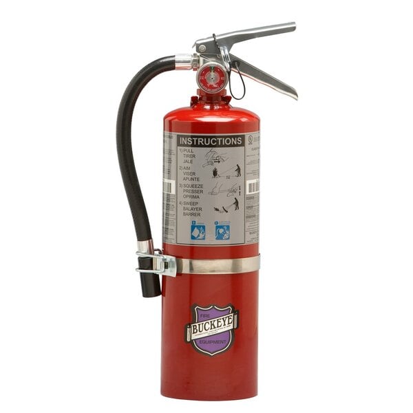 Red Buckeye purple k fire extinguisher