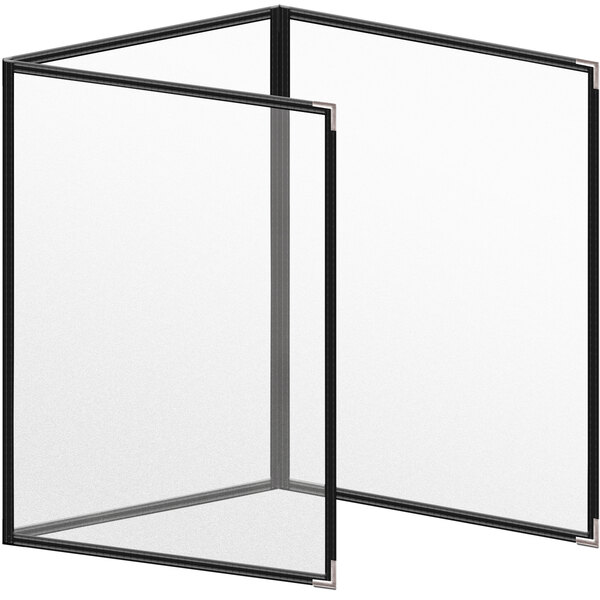 A white rectangular object with black lines.