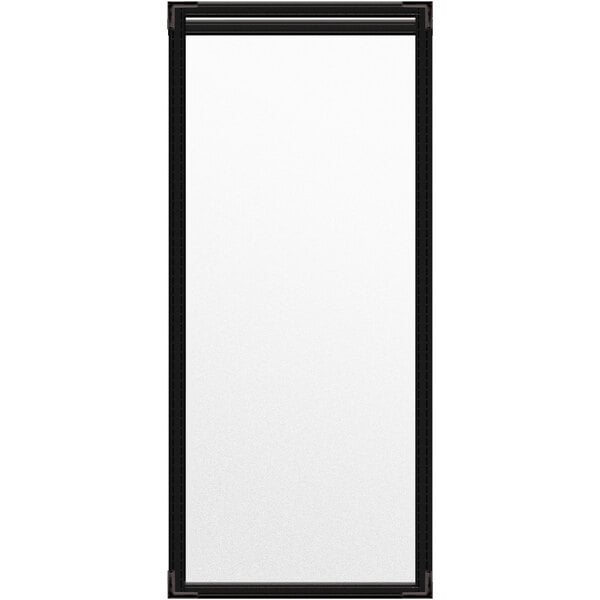 A white rectangular object with black edges.