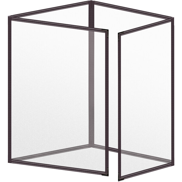 A white rectangular H. Risch, Inc. menu cover with black corners and a black border.
