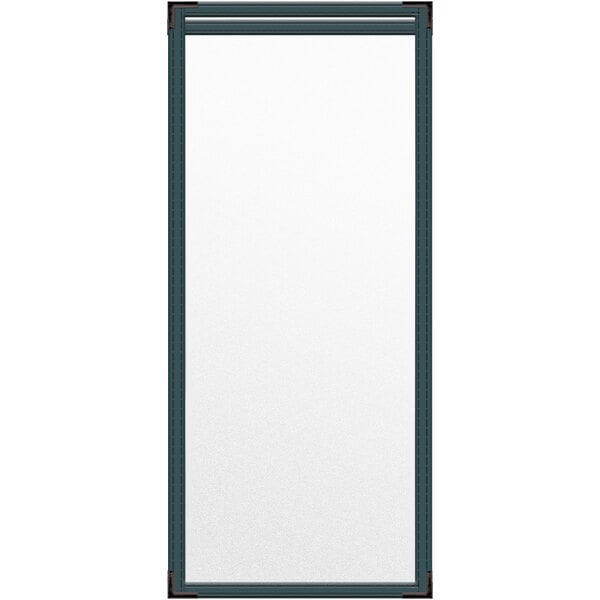 A white rectangular object with a black frame.