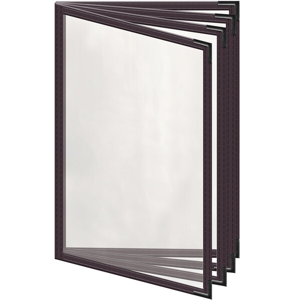 A group of black plastic windows.