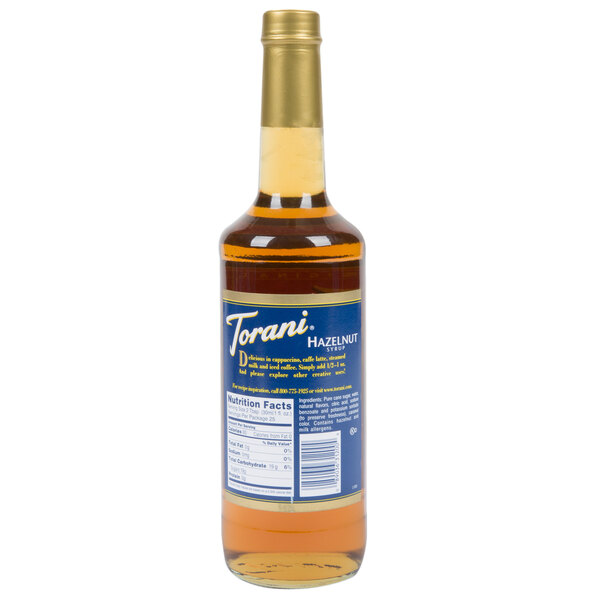 Torani Hazelnut Syrup 750 Ml Shop At Webstaurantstore