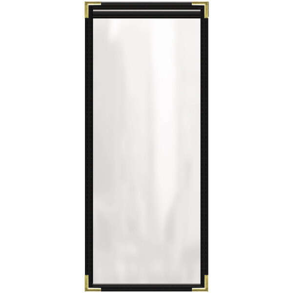 A white rectangular object with a black border.