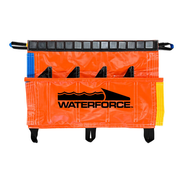 A Quick Dam Water Force bag for water rescue on a white background.